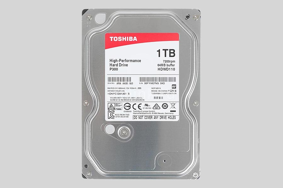 Riparazioni e recupero dei dati di un disco rigido Toshiba