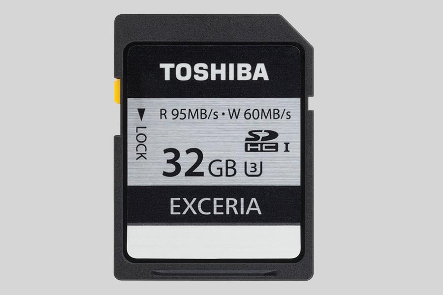 Recupero dei dati di una scheda di memoria Toshiba