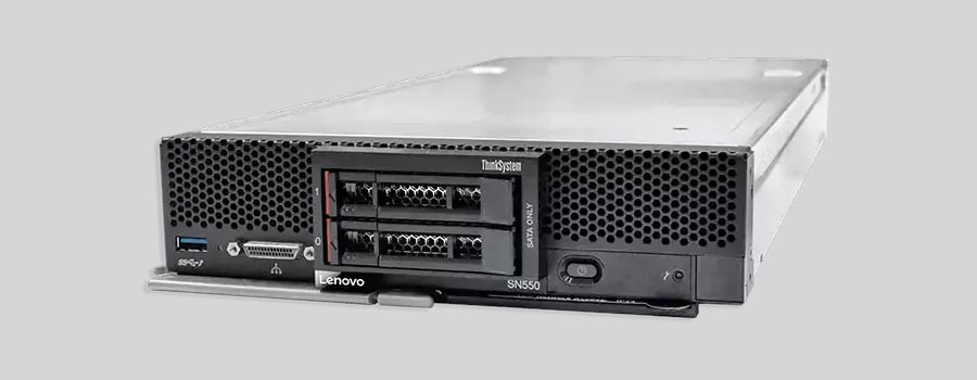 Recupero dei dati di un NAS Lenovo ThinkSystem SN550 Blade Server