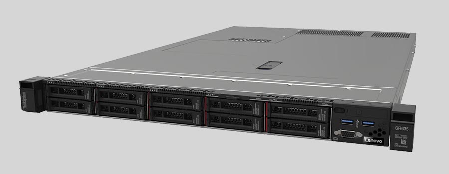 Recupero dei dati di un NAS Lenovo ThinkSystem SR635 Rack Server