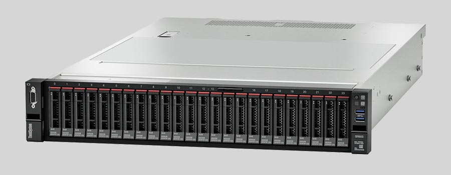 Recupero dei dati di un NAS Lenovo ThinkSystem SR655 Rack Server