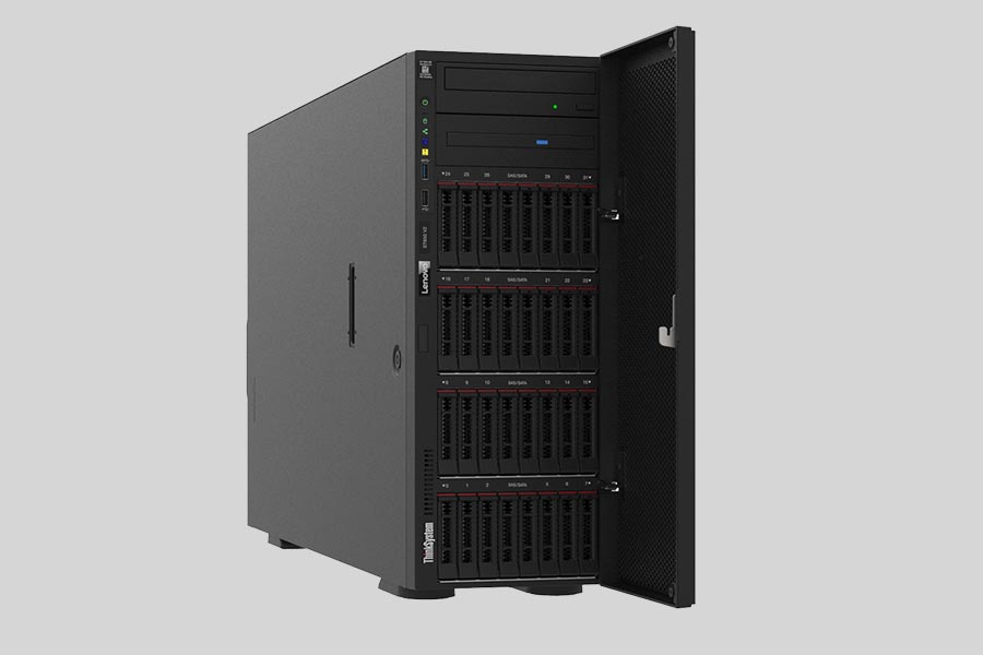 Recupero dei dati di un NAS Lenovo ThinkSystem ST650 V2 Tower Server