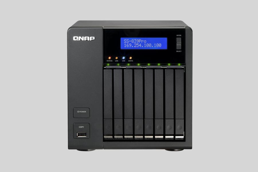 Recupero dei dati di un NAS QNAP SS-839 Pro