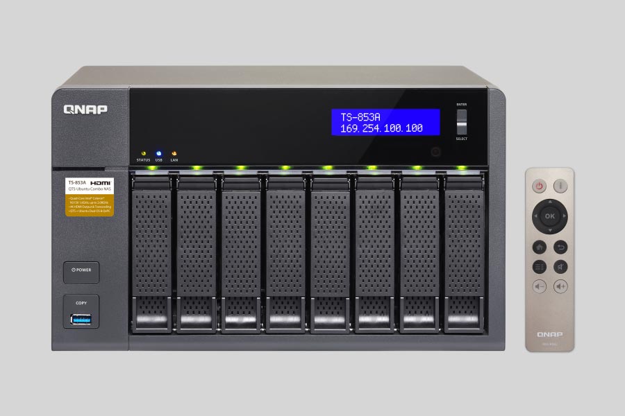 Recupero dei dati di un NAS QNAP Turbo Station TS-853A / TS-853BU