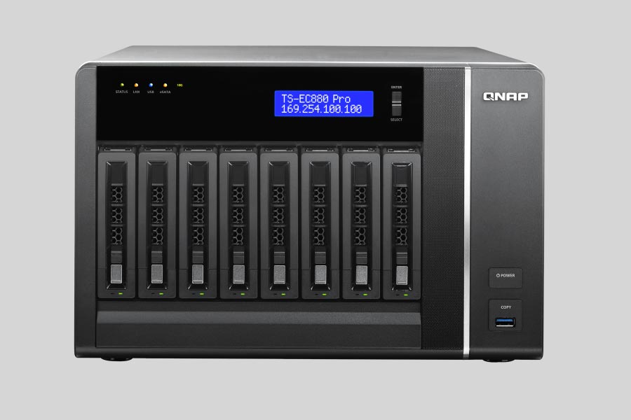 Recupero dei dati di un NAS QNAP Turbo Station TS-EC880 Pro / TS-EC880U