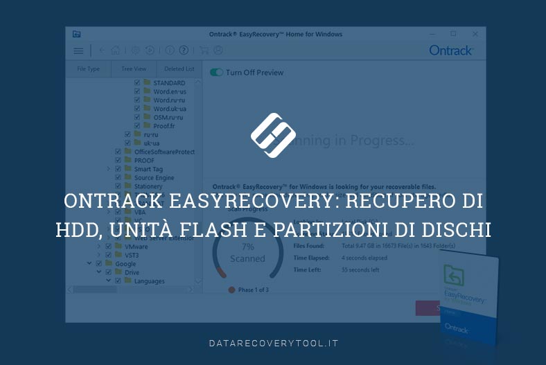 Ontrack EasyRecovery: recupero di HDD, unità flash e partizioni di dischi