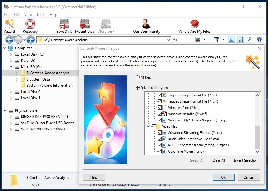 Analisi approfondita in Hetman Partition Recovery