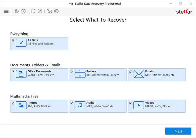 Stellar Data Recovery